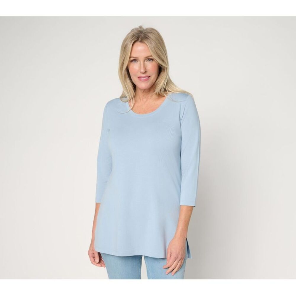 Denim & Co. Women's Top Sz XS Make Your Selection: Essentials So Blue